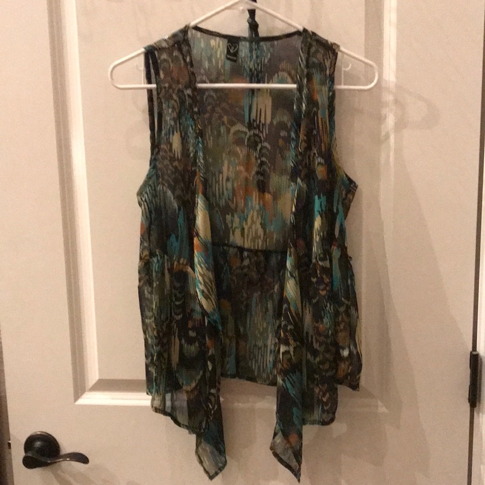🟢Flowy Sheer Vest